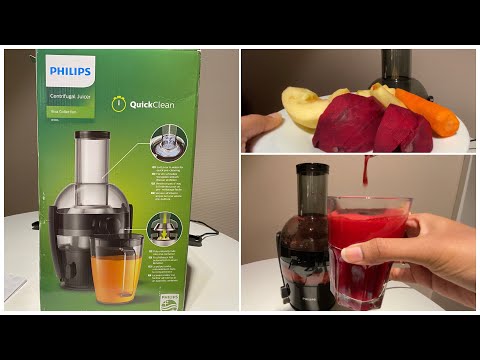 తాజా పండ్ల ర‌సాన్ని అందించే  జ్యూసర్ | Philips HR1856/70 juicer review pros and cons demo in telugu