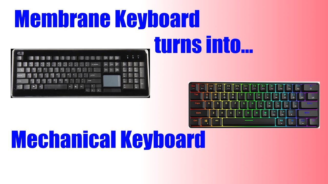 How to make a MEMBRANE keyboard sound like a MECHANICAL keyboard! - YouTube