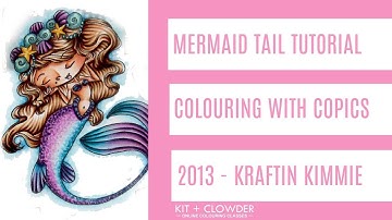 Kit and Clowder - Copic Tutorial Mermaid Tail
