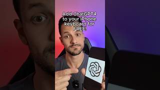 Free ChatGPT 4 attached to your #iphone keyboard! 😱 #appletips #smartphone #ai #productivity #apple