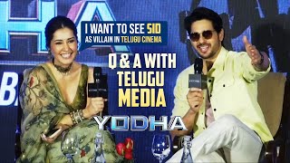 Raashii Khanna and Sidharth Malhotra Q & A With Telugu Media | Yodha Press Meet