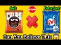 Salt + Detergent /नमक और डिटरर्जेंट पाउडर को एक साथ मिलनेशे क्या होगा /Science Experiment 😱