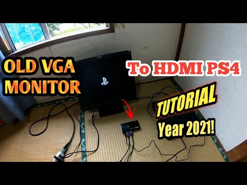 How To Connect Your VGA MONITOR TO HDMI PS4 SET UP TUTORIAL (2020)