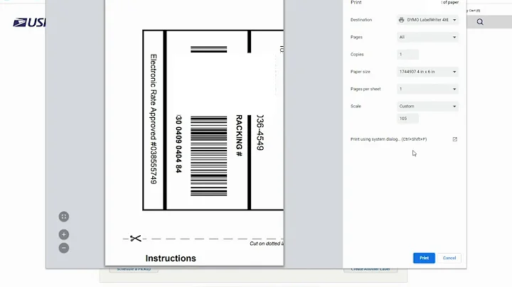 How To Print USPS com Labels to 4x6 Labels