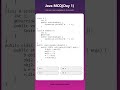 Java MCQ