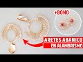 ARETES ABANICOS EN ALAMBRISMO + BONUS #TUTORIAL CLASE NIVEL AVANZADO (BISUTERIA CON ALAMBRE) DIY