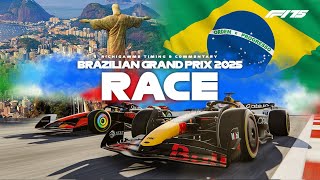 F1 Live Race - Interlagos - Brazil Gp 2025 Formula 1 Timing Commentary F1 25 Gameplayfootage