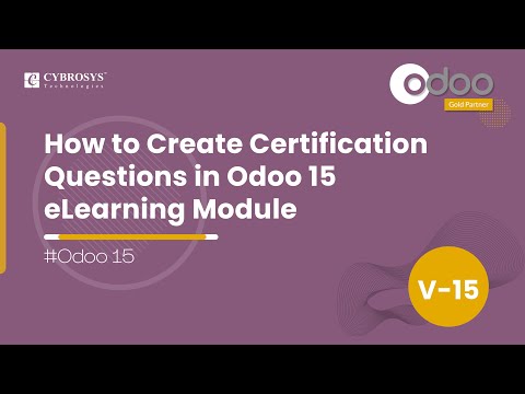 How to Create Certification Questions in Odoo 15 eLearning |Odoo eLearning| Odoo Functional Tutorial