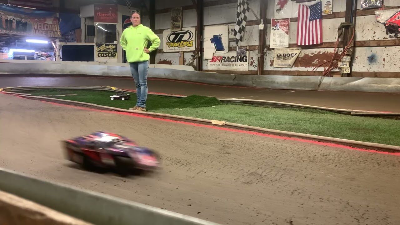RC Cars turning laps around the track after the races Skip’s RC Raceway (I Was Turning Laps Too) 