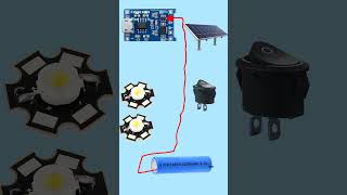 shorts torch ka connection solar panel charging module se charge hone wala