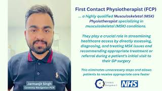 Meet Jarmanjit Singh, Your Coventry Navigation PCN First Contact Physiotherapist!