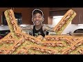 6 FOOT SUBWAY IN 6 MIN CHALLENGE!!!