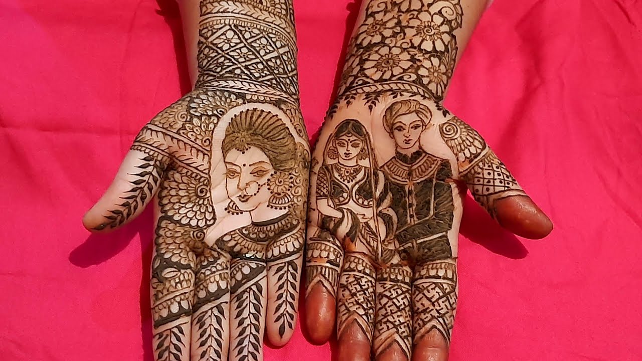 How To Draw Simple Bride Using Mehndi -bride making using henna- dulhan kaise banaye -bridal mehndi