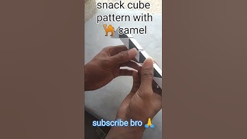 snack cube pattern with camel 🐪|snack cube pattern #shortvideos #cubepatterns #cuber #snackvideo