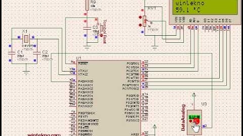 Display Temperature LM35 desimal via LCD