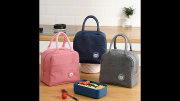 Túi Đựng Hộp Cơm Giữ Nhiệt 2 Ngăn  - Túi Giữ Nhiệt Cho Cặp Lồng Cơm 2 Tầng Chống Thấm Nước Amalife