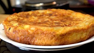 فطيرة البطاطس اشهر و اشهى واسهل تورتيلا  في اسبانيا ( اومليت) SPANISH OMELETTE - Tortilla de Patatas