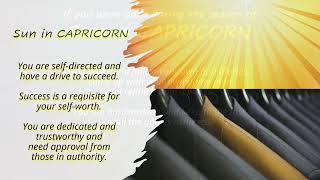 CAPRICORN _ Your Main Traits & Core Strengths _ Born with Sun in Capricorn_ Learning to BE YOURSELF!