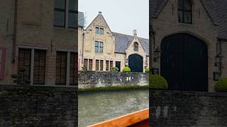 Bruges Boat Tour shorts belgium bruges europe travel rainy trending  ytshorts youtubeshorts