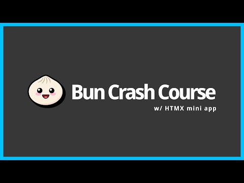 Bun Crash Course 2023 with HTMX example