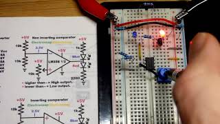 2N7000 N Channel Enhancement Mode MOSFET Op Amp Non Inverting Comparator LM358
