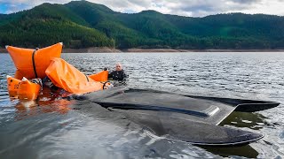 Found $7,000 JET BOAT SUNK 53' UNDERWATER in the Lake!