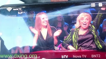 746 MHz(ch. 55): DVB-T test signal from tech store named Technomarket, received in Plovdiv, Bulgaria