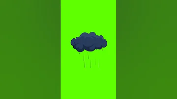 No copyright raining cloud animation green screen| cloud raining green screen animation #raining