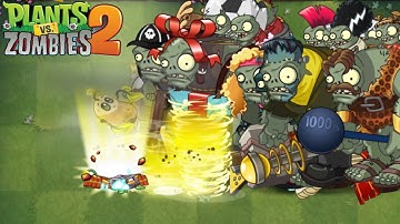 Plants Vs Zombies 2 - Pvz 2 -  All Plants & Explode-o-Vine Vs 10 Gargantuars - Who will win?