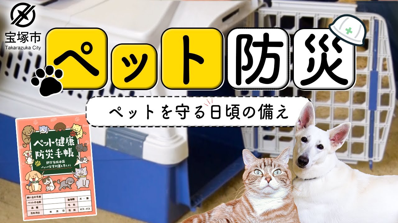ペットの防災対策〜ペットと一緒に避難するためのポイント〜【宝塚市】
