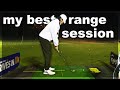 best way to practice golf with limited time | night range session (full practice)