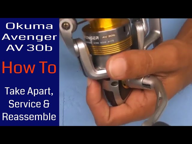 Okuma Avenger AV 30b Fishing Reel - How to take apart, service and  reassemble 