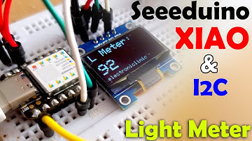 Seeeduino XIAO and Oled Display based Light meter, Seeeduino XIAO I2C, smallest Arduino, AllPCB