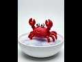 Watch a Hydroball Magically Foam into a Chibi Crab! 🦀✨ #asmr