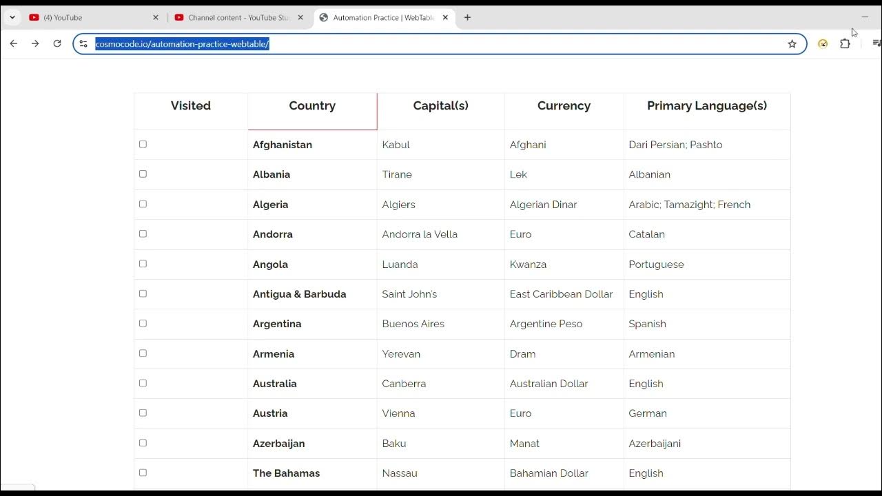 How to import webtable from website in excel youtube