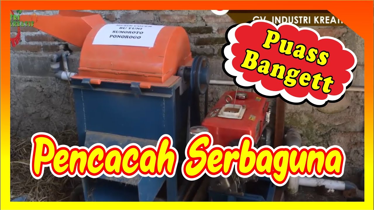 Mesin Chopper  Pencacah Pakan Ternak harga  Murah  YouTube