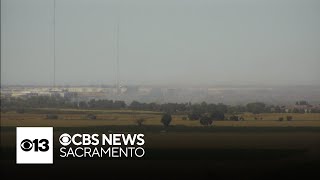 Large grass fire sparks in north Natomas