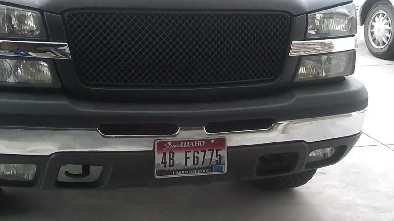 04 chevy silverado custom grill - YouTube