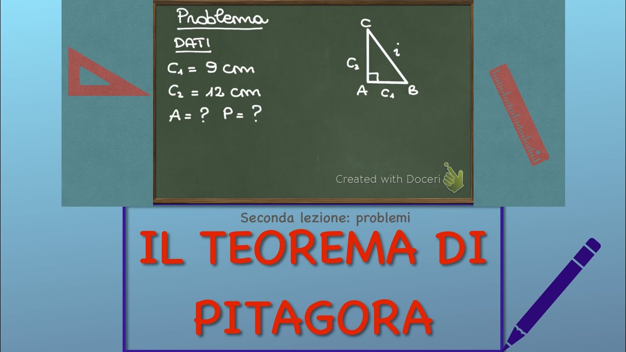 Problemi con somma e differenza - teorema di Pitagora - parte #2