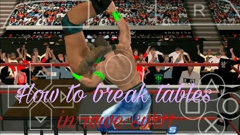 How to break tables in wwe svr11