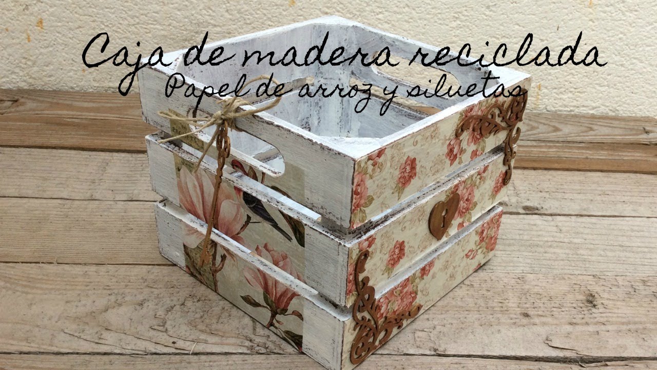 Cómo decorar cajas de madera 