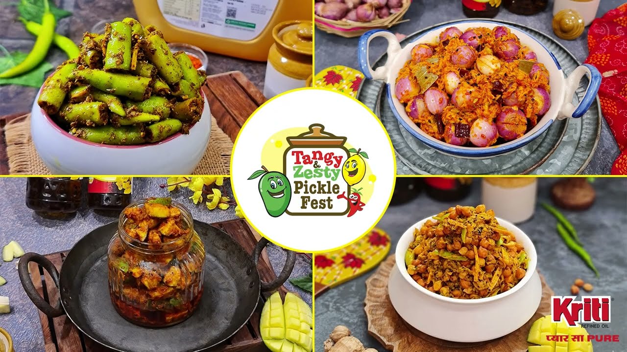 4 tangy & Zesty Pickle Recipes | Pickle Fest | Kriti Refined Oil