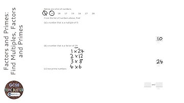 Factors and Primes: Find Multiples, Factors and Primes (Grade 1) - OnMaths GCSE Maths Revision