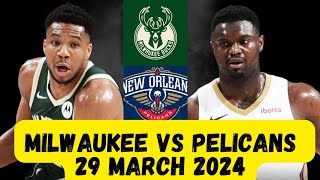 Zion Williamson's Total Domination vs. Giannis Antetokounmpo | Bucks vs. Pelicans NBA 2023-2024