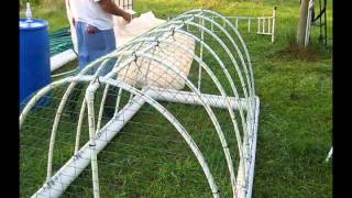 pvc chicken tractor build pipe coop tractors coops portable easy cribs wood pens poly