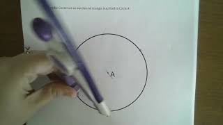 Equilateral Triangle Inscribed in Circle Construction