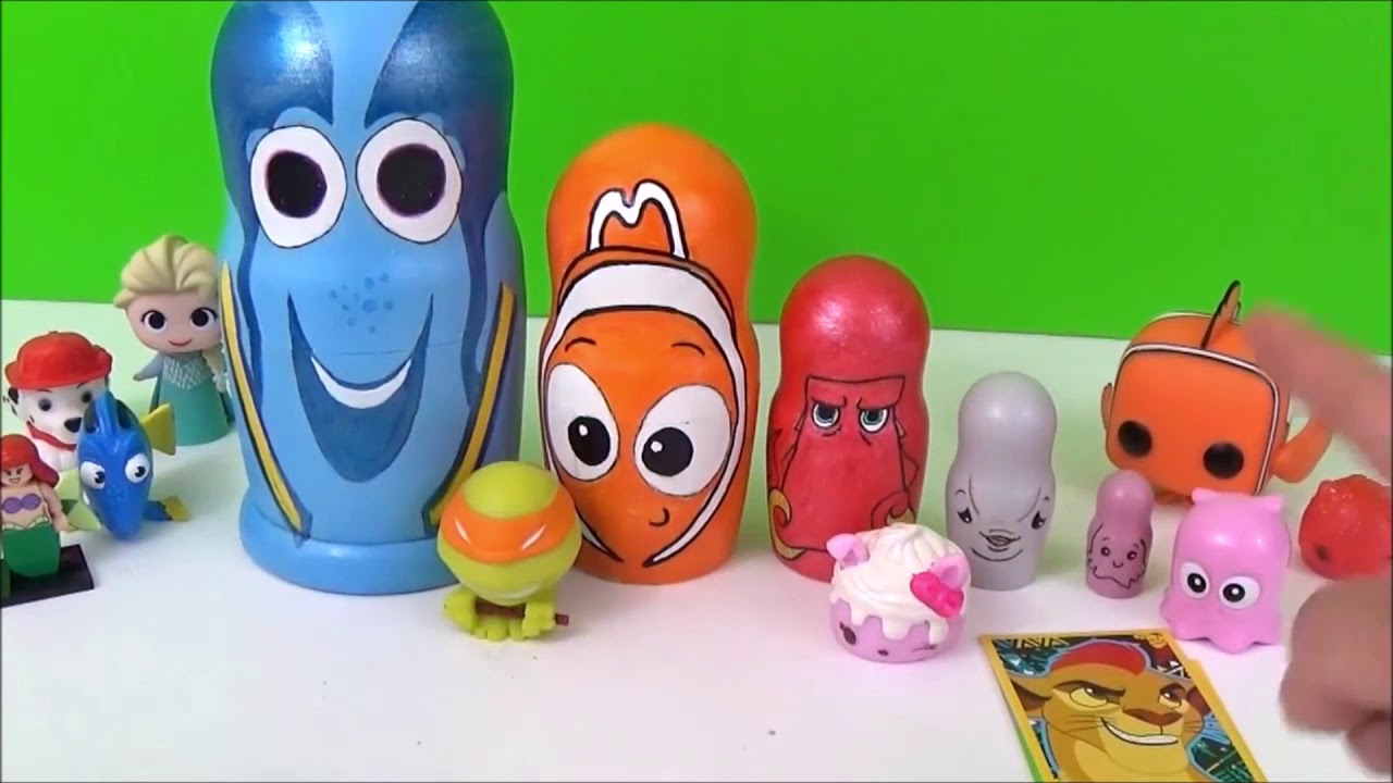 Disney Pixar Finding Dory Custom Surprise Toy Nesting Dolls! Kids