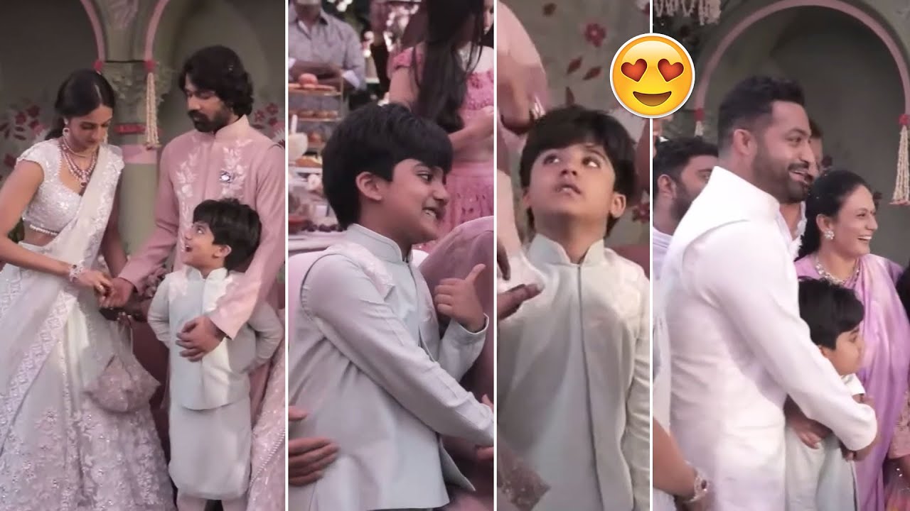 Jr NTR Younger Son Bhargav Ram Cute Moments @ Narne Nithiin Engagement