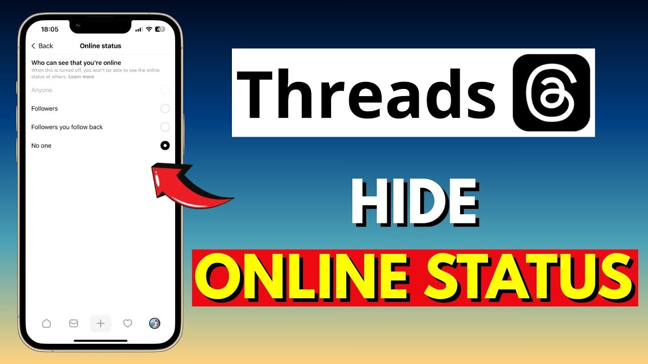 How To Hide Your Online Status On Threads - YouTube