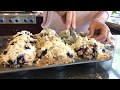 How to Make Blueberry Muffins with Crumbly Streusel Topping by Amber Lee, The Bombshell Baker